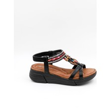 Guja Ithal Aksesuar Detaylı Kadın Taşlı Sandalet GJ154-3