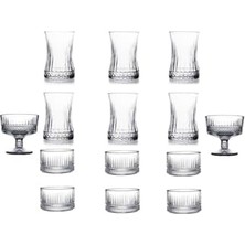 Storemax Store 14 Parça Çay Bardağı Şekerlik Kase ve Çerezlik Seti