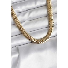 Clariss 14K Gold Renk Kaplama Zincir Modelli cm Kadın Kolye