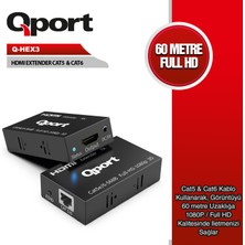 Sylar Qport Q-Hex3 Cat6 60MT (2li) HDMI Extender