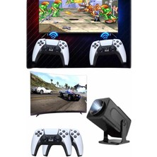 Erbar Retro Video Oyunu Konsolu Android Tv El Oyun Konsolu Wıfı Taşınabilir Projeksiyon  - MR000K-1FPGR