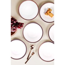 Porland Copper Line 1 Adet Düz Tabak 21 cm