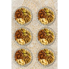 Storemax Mta -Tech 6’lı Yuvarlak Sunum ve Servis Tabakları, Tatlı, Meze, Kahvaltı, Çerez Için Şık Cam Tabaklar