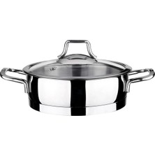 Storemax 18CM Cam Kapaklı Çelik Sahan