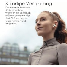 Storemax Boompods Echobuds Mikrofonlu Gerçek Kablosuz Kulaklık, Geri Dönüştürülmüş Plastikten Bluetooth Kulaklıklar, Mikrofonlu Kulak Içi Kulaklık Tomurcukları, Ipx4 Dereceli Tws Kulaklık, 19 Saat Çalma