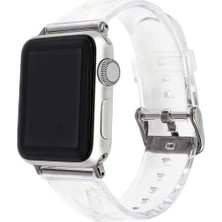 Storemax Ile Uyumlu 42MM Krd-13 Şeffaf Silikon Kordon Renksiz