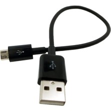 Storemax 4568 Micro USB Kısa Data Şarj Kablosu Uyumlu (15 Cm)