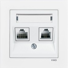 Storemax Karre 55 Beyaz Etiketli ve Nümeris Cat6 ve Cat3 C1 Mekanizma