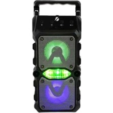 Mobil Dünyası Taşınabilir Kablosuz Bluetooth Hoparlör Uzun Pil Ömrü LED Işıklı - MB000X-2GW5Z6