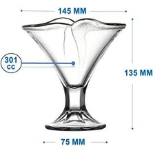 Storemax Ice Cream Cup Dondurma Bardağı Dekorasyon Için Cam Ice 6 Adet