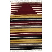 Kilim Antik El Dokuması Hatay Seccade Yün Kilim 0387 - Yeni - Çok Renkli