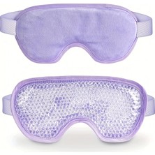Mercansa Sıcak ve Soğuk Boncuklu Buz Jeli Terapi Göz Maskesi (Mor)