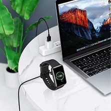 Storemax Band 10/9/8 Için Yedek Şarj Kablosu 100 cm Uzunluk Güçlü Manyetik Bağlantı Stabil Tutuşlu Yüksek Verimli Deformasyona Dayanıklı USB Type Band 10 Şarj Aleti Kablosu (Siyah)