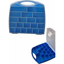 Storemax 20 Bölmeli Organizer, Küçük Parçalar Saklama Kutusu, Şeffaf Plastik Alet Düzenleyici Saklama Kutusu Vidalar, Cıvatalar, Çiviler, Boncuk Için Avandanlık Mavi