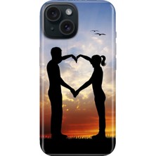 Senada iPhone 14 Kılıf Desenli Baskılı Tpu Rubber Kapak Aşkın Simgesi