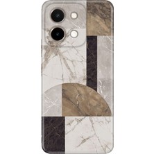 Senada Vivo Y28 Kılıf Desenli Baskılı Tpu Rubber Kapak Colo Mermer