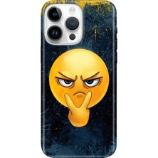 Senada iPhone 16 Pro Kılıf Desenli Baskılı Tpu Rubber Kapak Emojixx