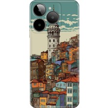 Senada General Mobile Era 30 Kılıf Desenli Baskılı Tpu Rubber Kapak Galata