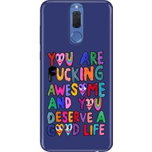 Senada Huawei Mate 10 Lite Kılıf Desenli Baskılı Tpu Rubber Kapak Deserve