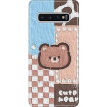 Senada Samsung Galaxy S10+ Plus Kılıf Desenli Baskılı Tpu Rubber Kapak Ayıcık