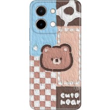 Senada Vivo Y28 Kılıf Desenli Baskılı Tpu Rubber Kapak Ayıcık