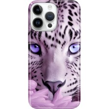 Senada iPhone 16 Pro Max Kılıf Desenli Baskılı Tpu Rubber Kapak Beyaz Kaplan