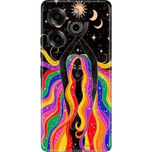 Senada Tecno Pova 6 Pro Kılıf Desenli Baskılı Tpu Rubber Kapak Ay Kız