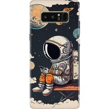 Senada Samsung Galaxy Note 8 Kılıf Desenli Baskılı Tpu Rubber Kapak Astro