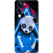 Senada Vivo Y04 Kılıf Desenli Baskılı Tpu Rubber Kapak Cool Panda