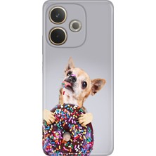 Senada Oppo A5 Pro Kılıf Desenli Baskılı Tpu Rubber Kapak Donut-Dog