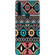 Senada Tcl 20SE Kılıf Desenli Baskılı Tpu Rubber Kapak Etnik