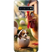 Senada Samsung Galaxy S10+ Plus Kılıf Desenli Baskılı Tpu Rubber Kapak Gariplik Var