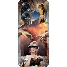 Senada Oppo A58 Kılıf Desenli Baskılı Tpu Rubber Kapak Dont Care