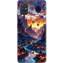 Senada Samsung Galaxy A51 Kılıf Desenli Baskılı Tpu Rubber Kapak Kapadokya Art