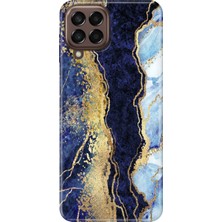 Senada Samsung Galaxy M32 Kılıf Desenli Baskılı Tpu Rubber Kapak Hill Mermer