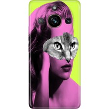 Senada Realme 11 Pro Kılıf Desenli Baskılı Tpu Rubber Kapak Cat Face
