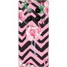 Senada Infinix Zero 40 4g Kılıf Desenli Baskılı Tpu Rubber Kapak Flamingo