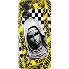 Senada Oppo A38 Kılıf Desenli Baskılı Tpu Rubber Kapak Digital Art