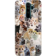 Senada Xiaomi Redmi Note 8 Pro Kılıf Desenli Baskılı Tpu Rubber Kapak Cats World