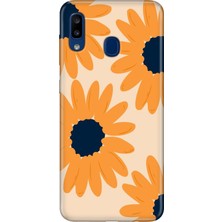 Senada Samsung Galaxy A20 A30 Kılıf Desenli Baskılı Tpu Rubber Kapak Flower Draw