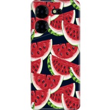 Senada Tecno Pova 5 Pro Kılıf Desenli Baskılı Tpu Rubber Kapak Karpuz