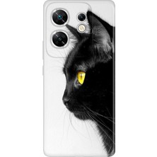 Senada Infinix Zero 30 4g Kılıf Desenli Baskılı Tpu Rubber Kapak Kedi Bakışı