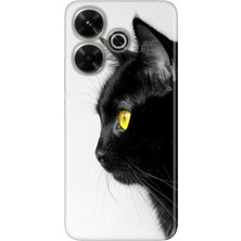 Senada Xiaomi Redmi 13 4g Kılıf Desenli Baskılı Tpu Rubber Kapak Kedi Bakışı