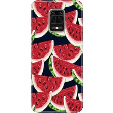 Senada Xiaomi Redmi Note 9 Pro Kılıf Desenli Baskılı Tpu Rubber Kapak Karpuz