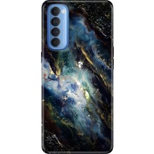 Senada Oppo Reno 4 Pro Kılıf Desenli Baskılı Tpu Rubber Kapak Karanlık
