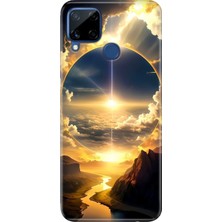 Senada Realme C21Y - C25Y Kılıf Desenli Baskılı Tpu Rubber Kapak Güneşin Dansı