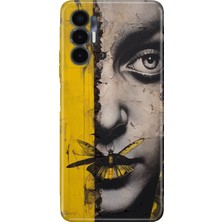 Senada Tecno Pova 3 Kılıf Desenli Baskılı Tpu Rubber Kapak Kelebek