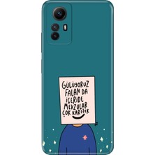 Senada Xiaomi Redmi Note 12S Kılıf Desenli Baskılı Tpu Rubber Kapak Gülüyoruz