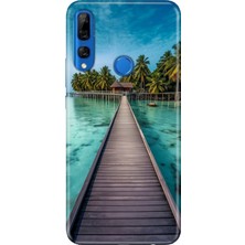 Huawei Y9 Prime 2019 Kılıf Desenli Baskılı Tpu Rubber Kapak Maldives