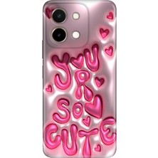 Senada Vivo Y28 Kılıf Desenli Baskılı Tpu Rubber Kapak CUTE111